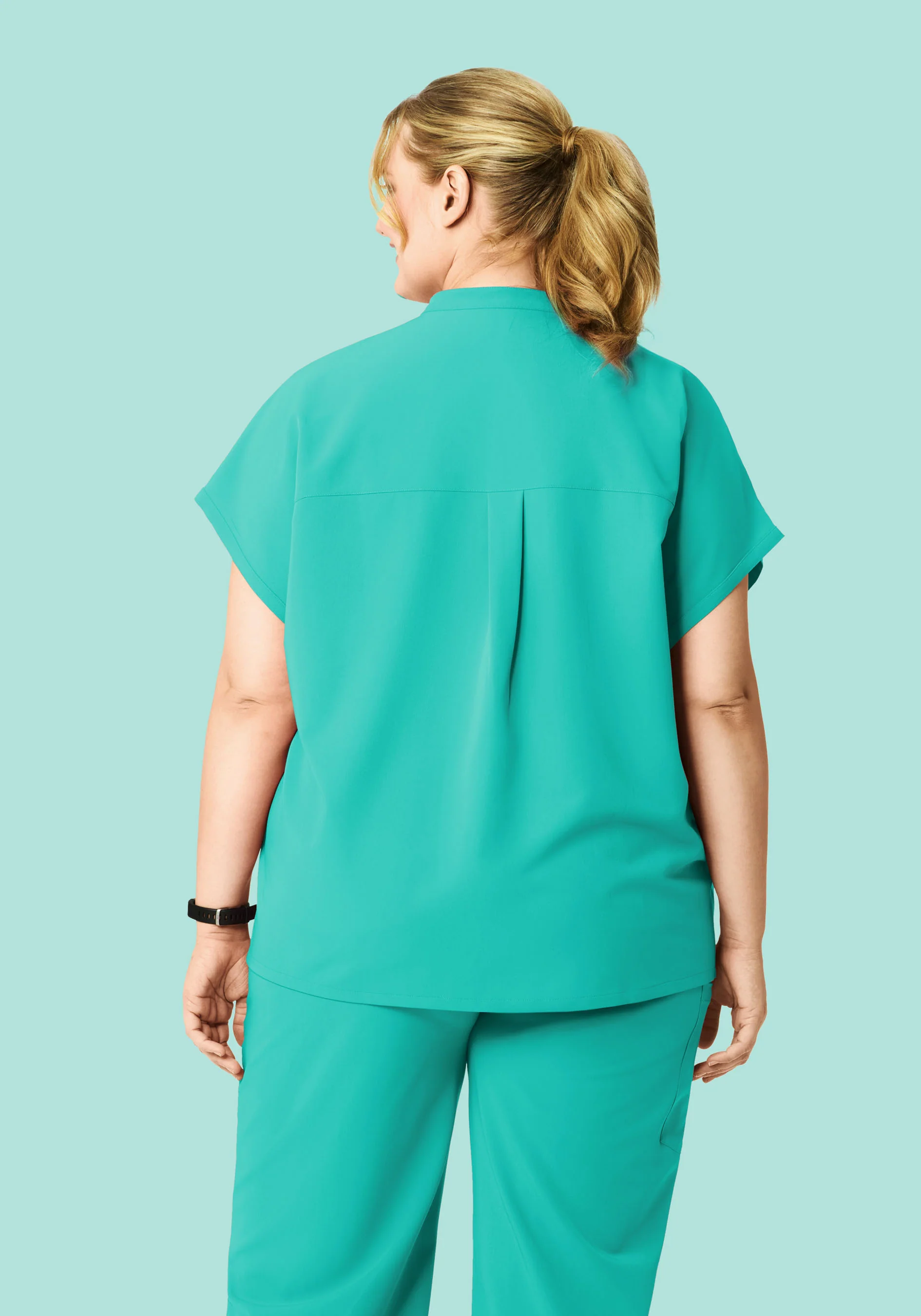 Mandarin Dolman Top Surgical Green - Image 7