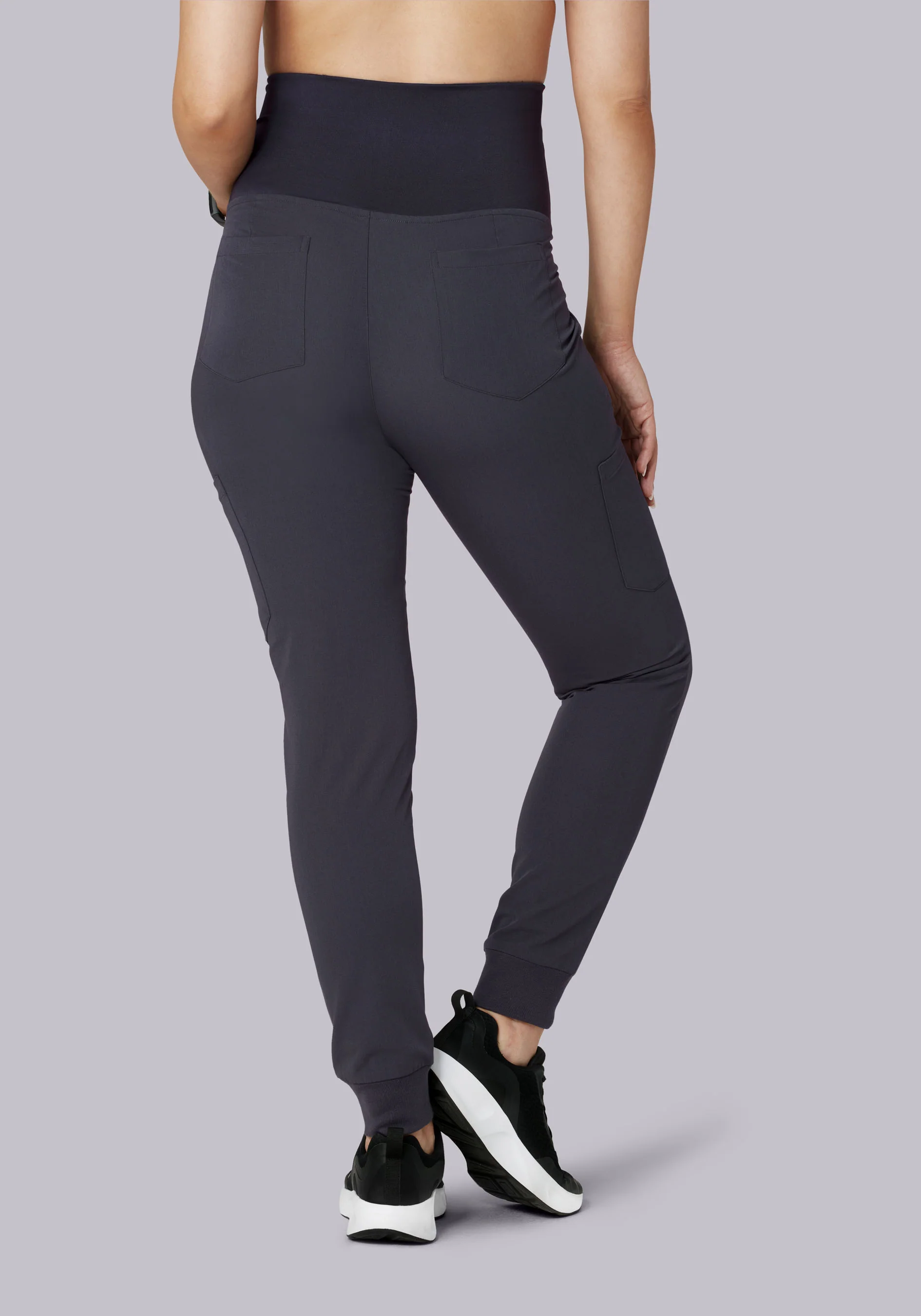 Maternity Joggers Pewter - Image 5