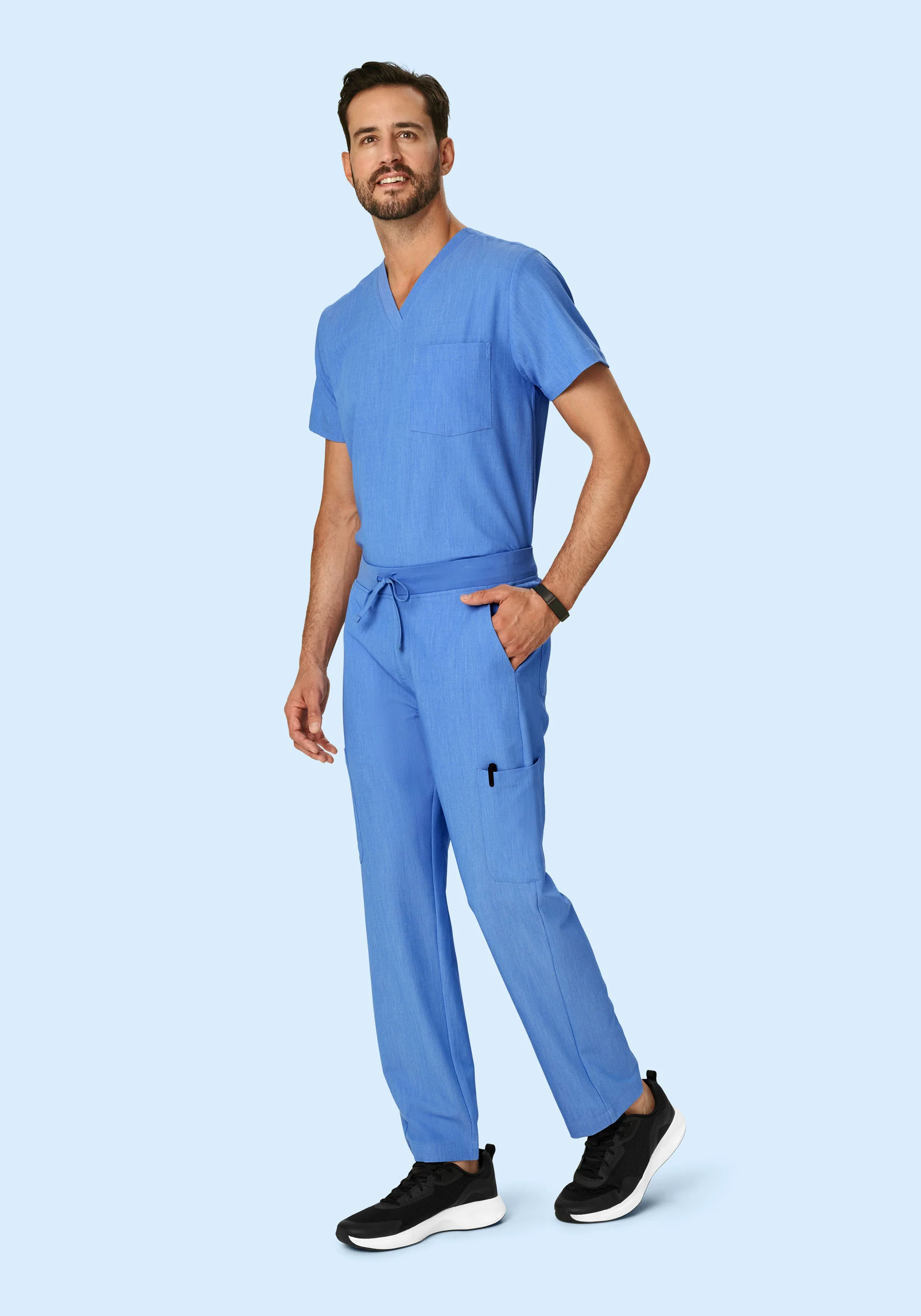7 Pocket Cargos Heather Blue - Image 2
