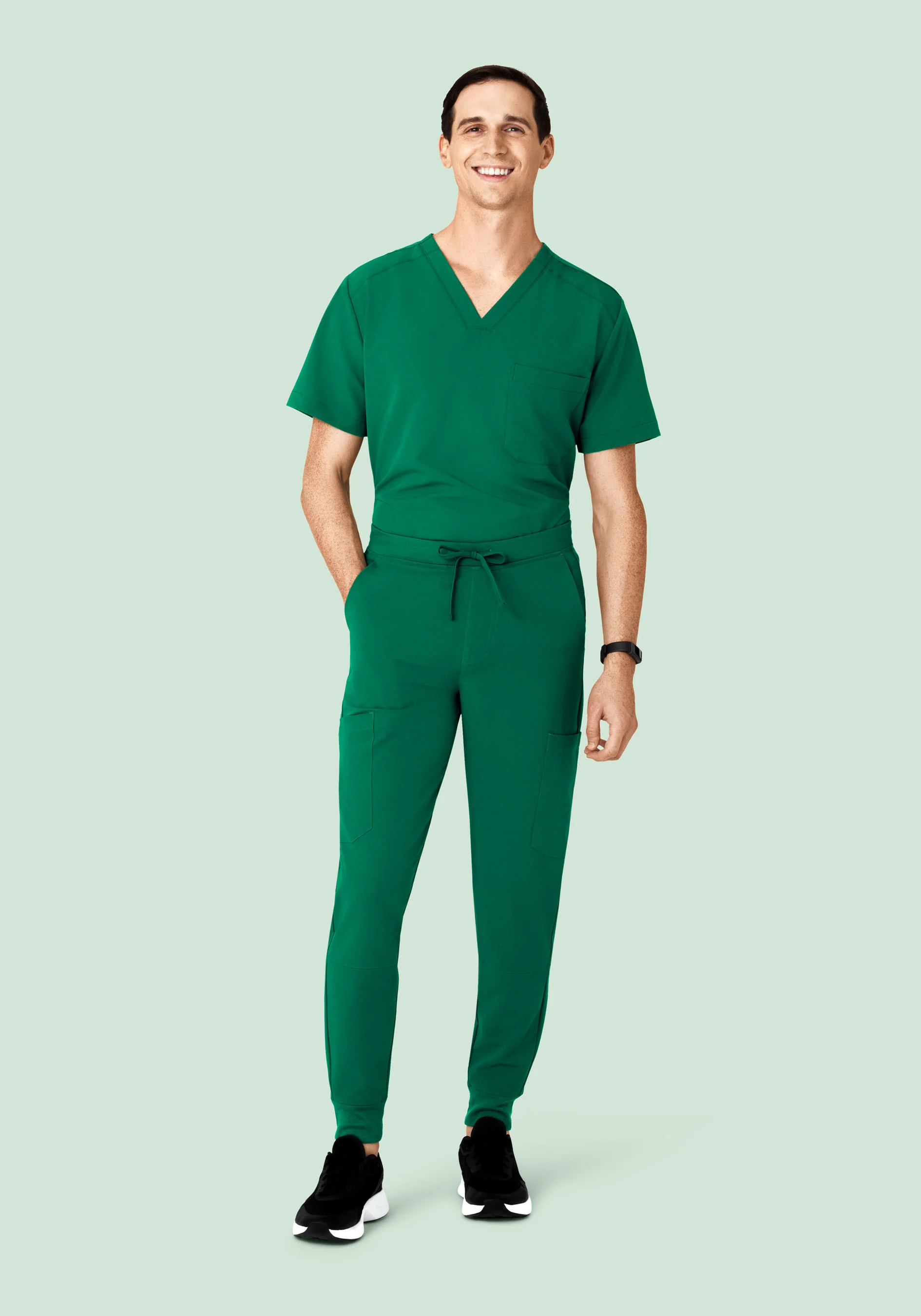 7 Pocket Joggers Envy Green - Image 4