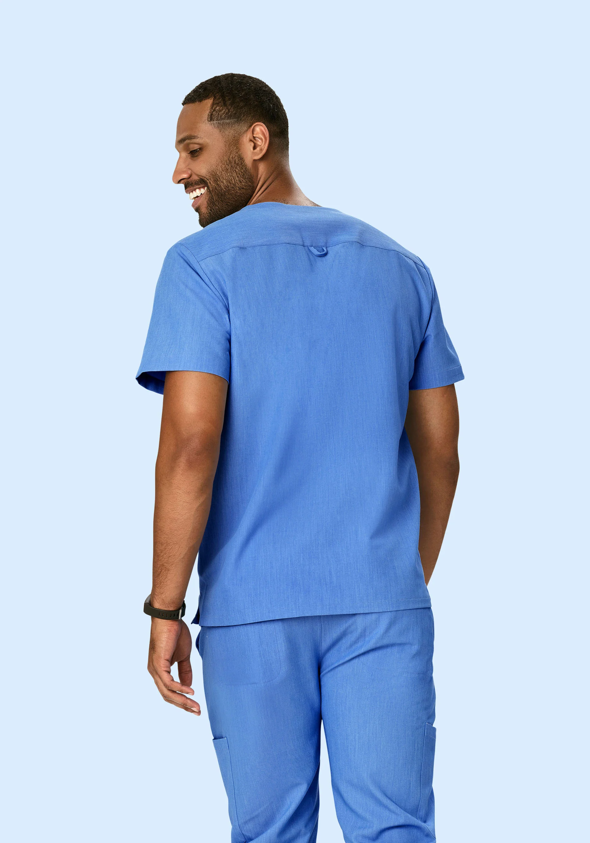 Three Pocket Top Heather Blue - Image 5