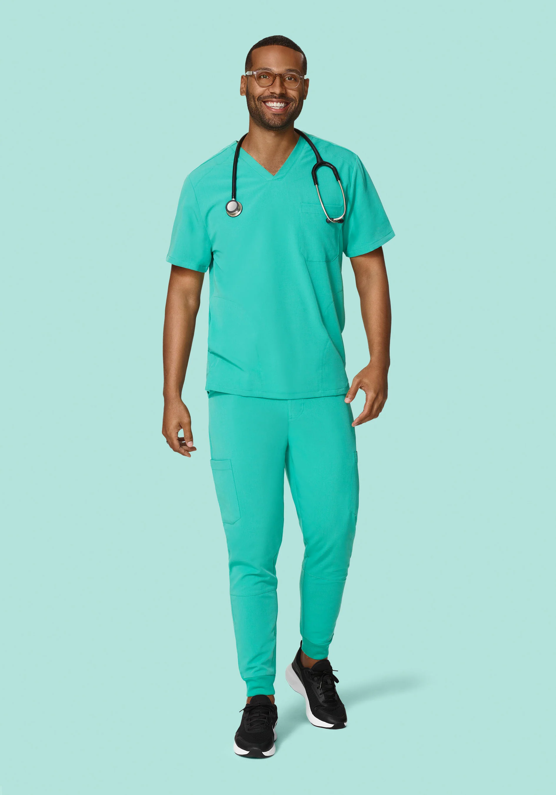 Three Pocket Top Surgical Green - Image 4