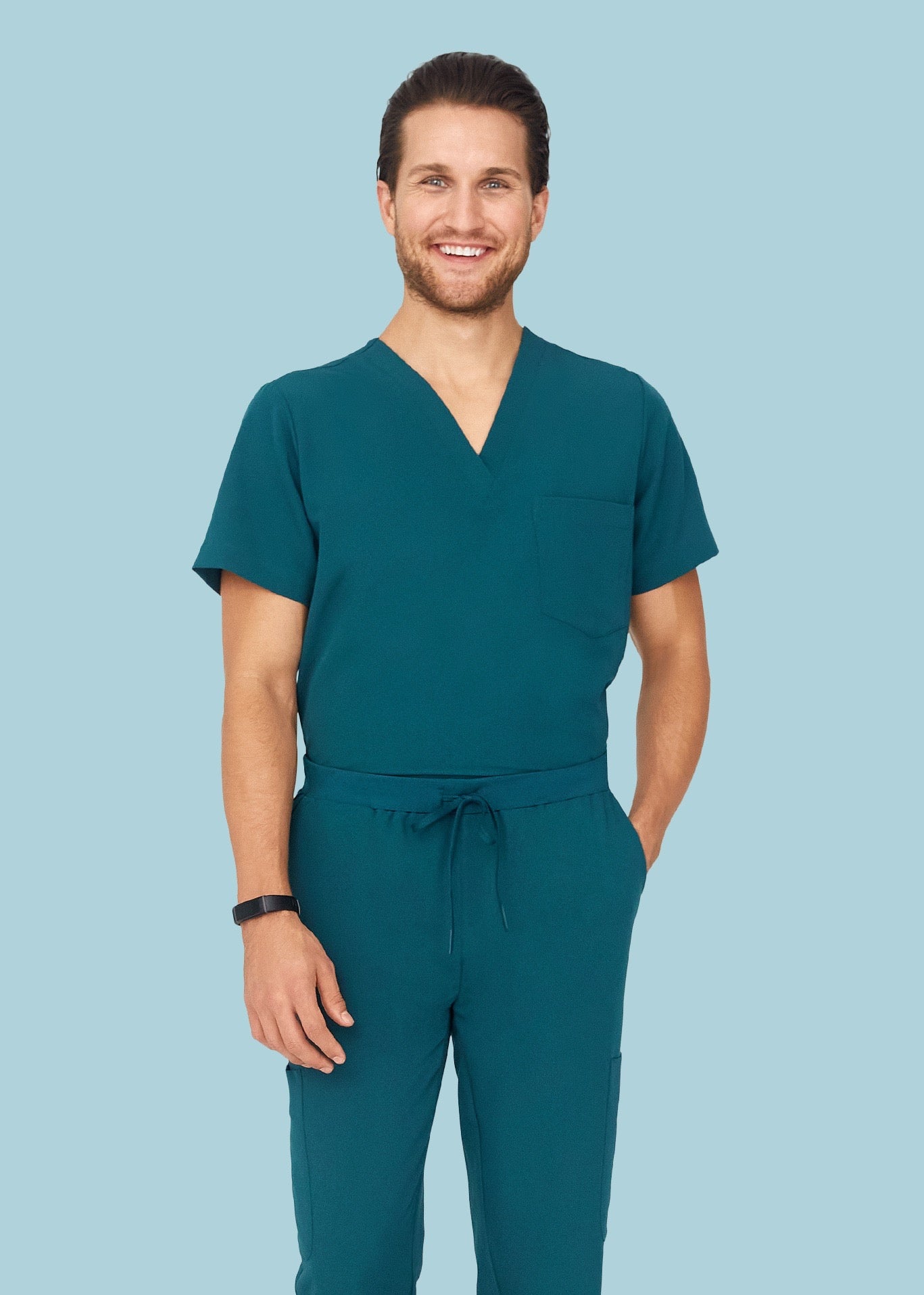 Two Pocket Top Caribbean Blue - Image 4