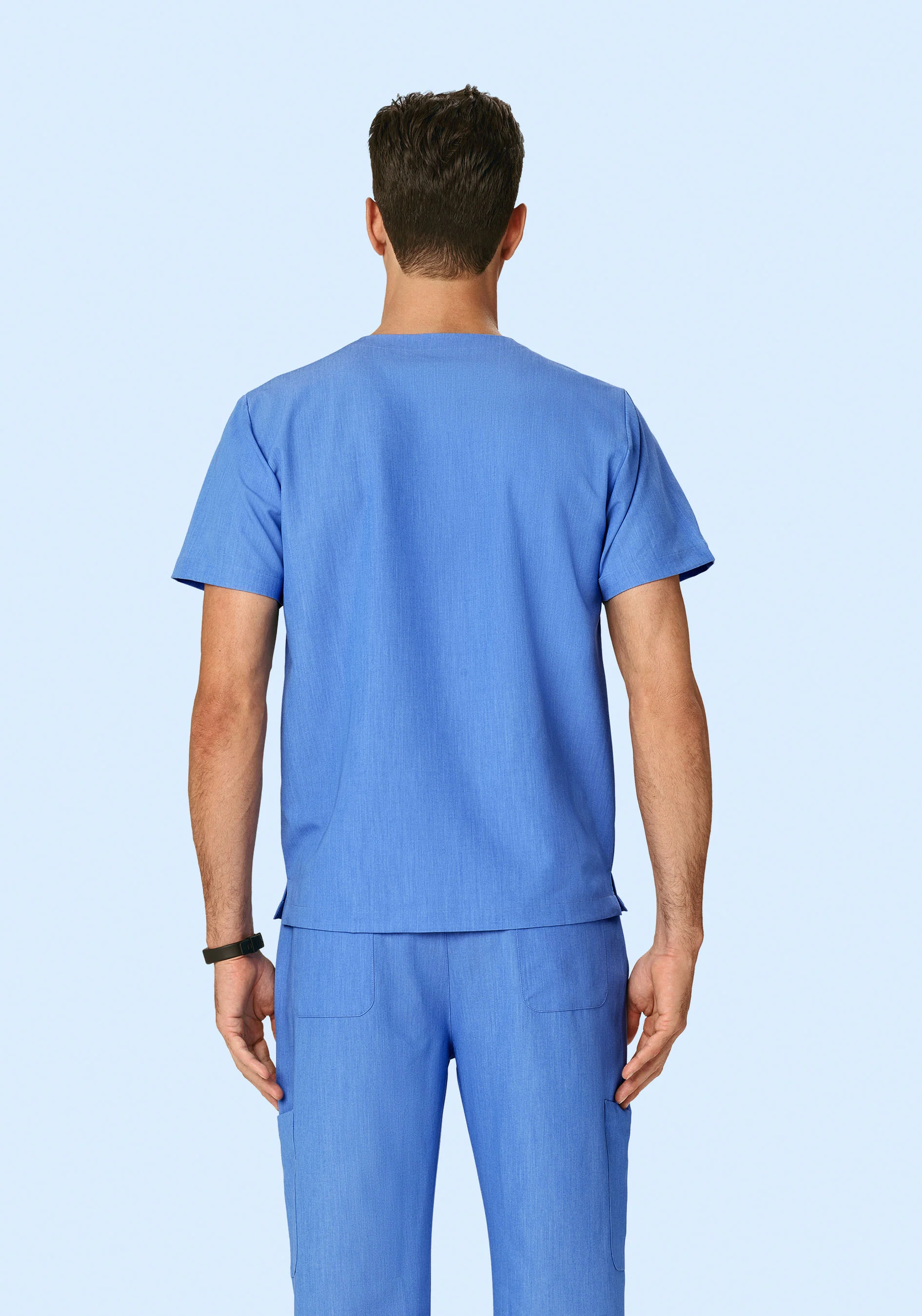 Two Pocket Top Heather Blue - Image 3