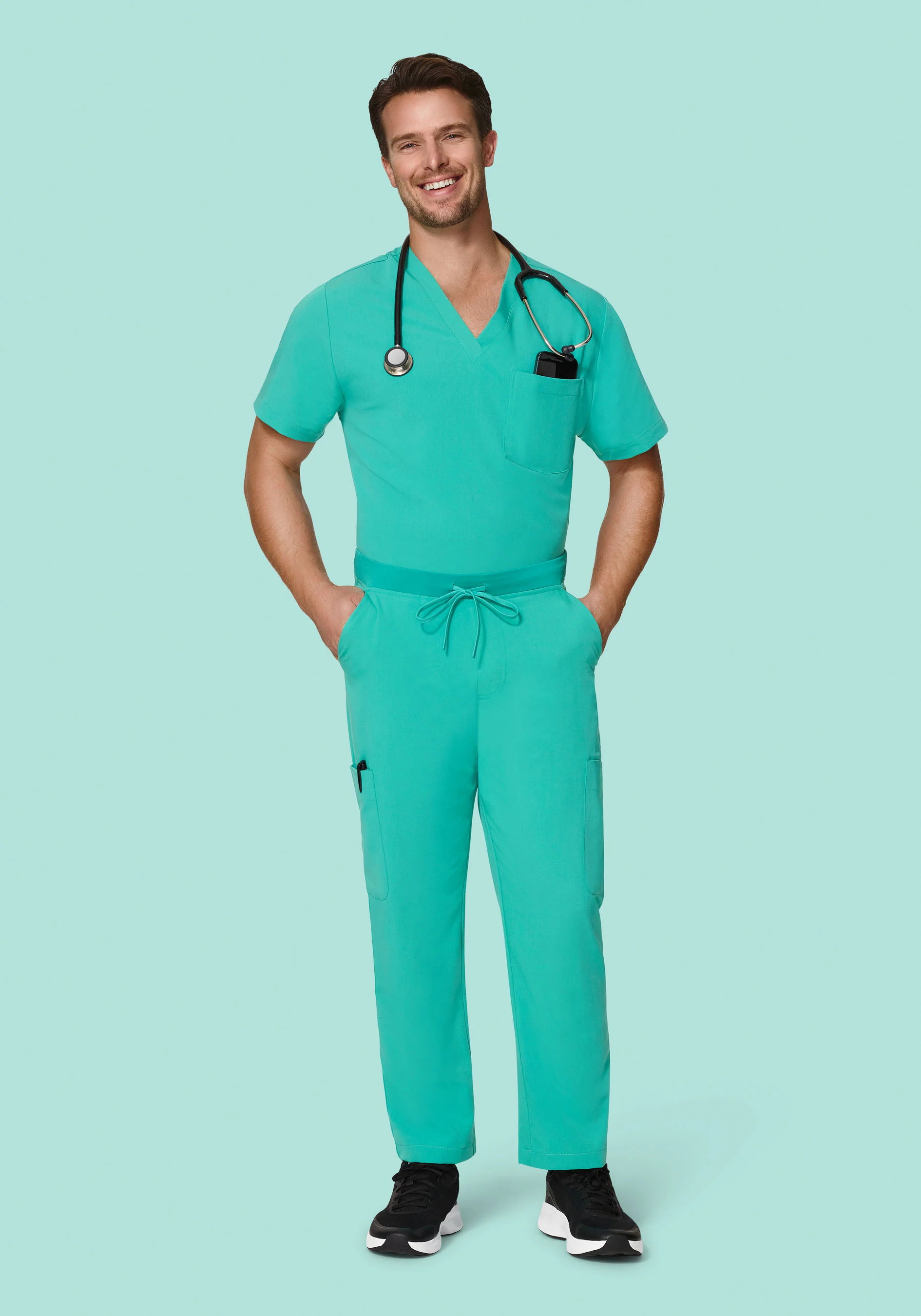 Two Pocket Top Surgical Green - Image 4