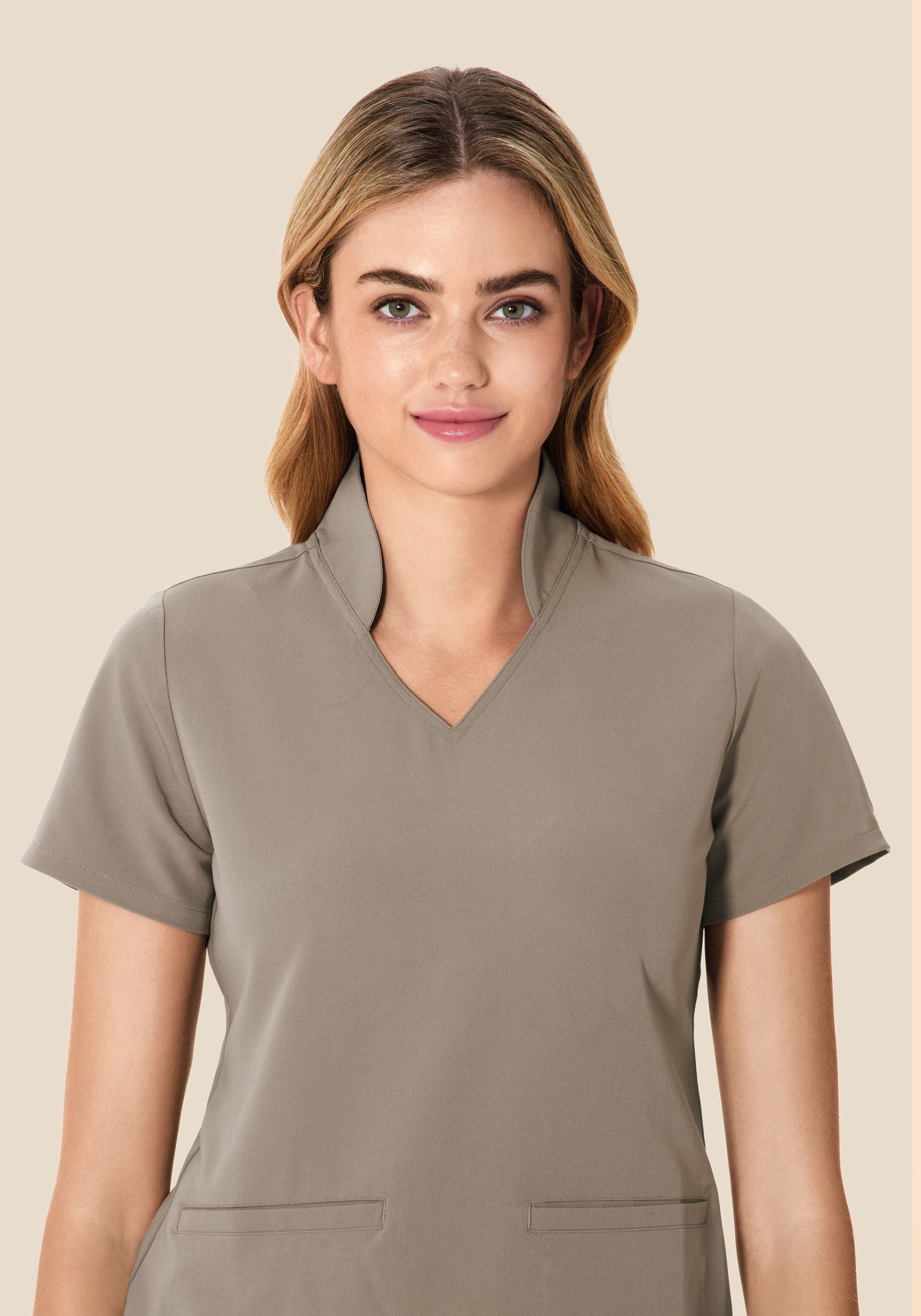 Multi Wear Collar Top Macchiato - Image 3