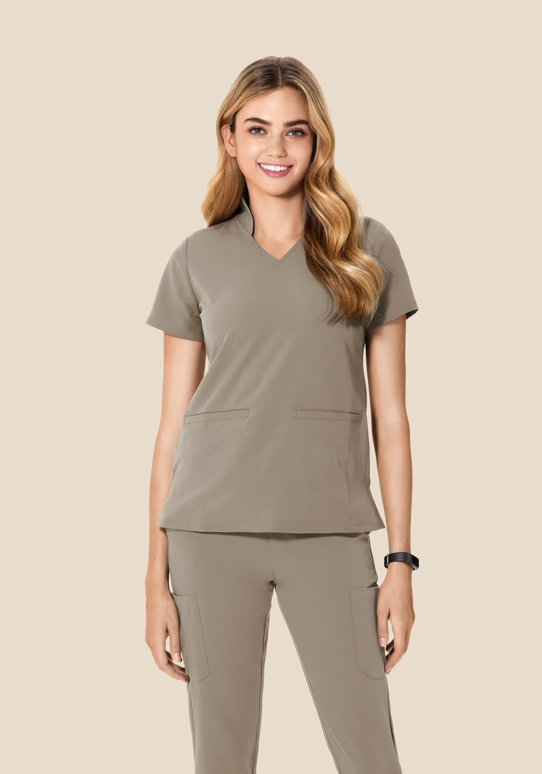 Multi Wear Collar Top Macchiato - Image 6
