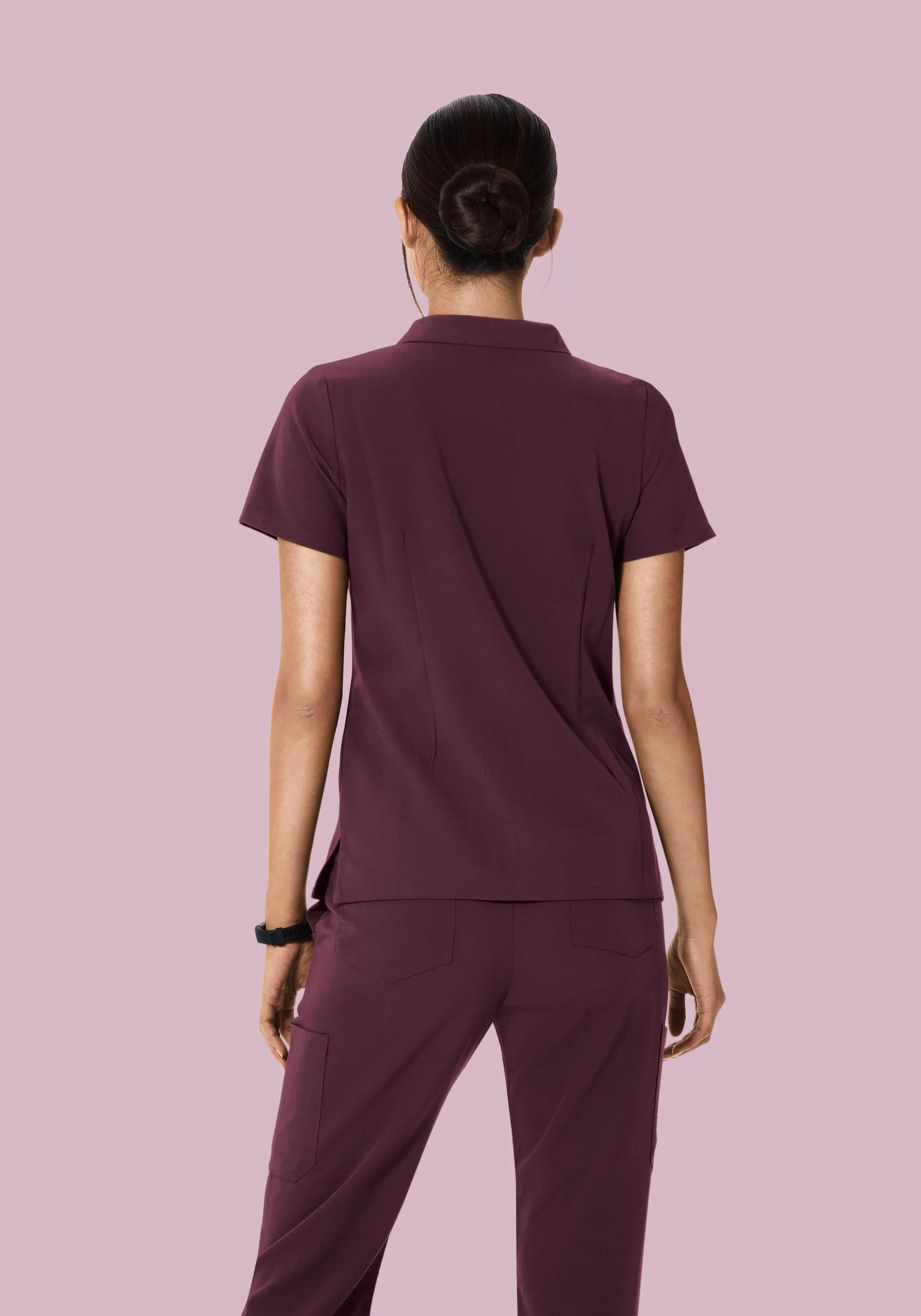 Multi Wear Collar Top Merlot - Image 6