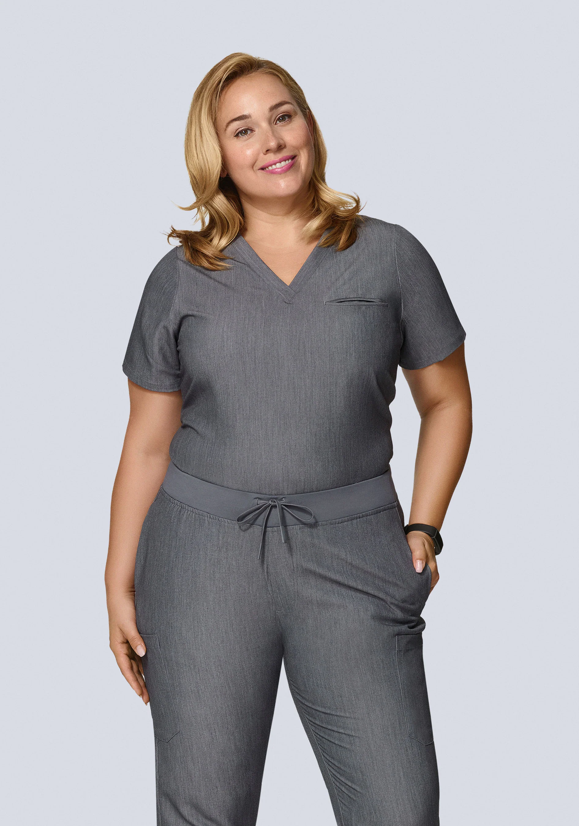 One Pocket Top Gray