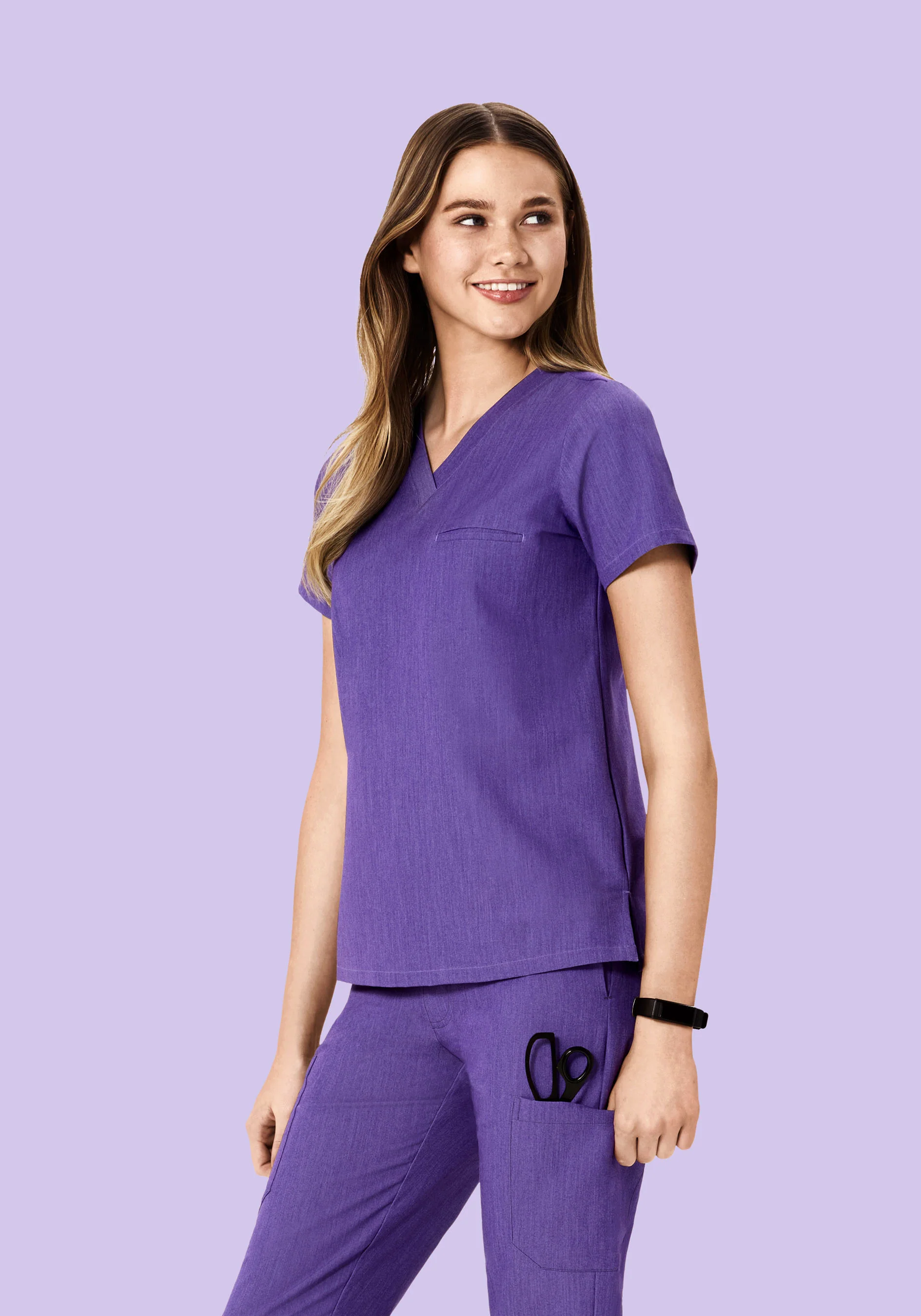 One Pocket Top Heather Grape