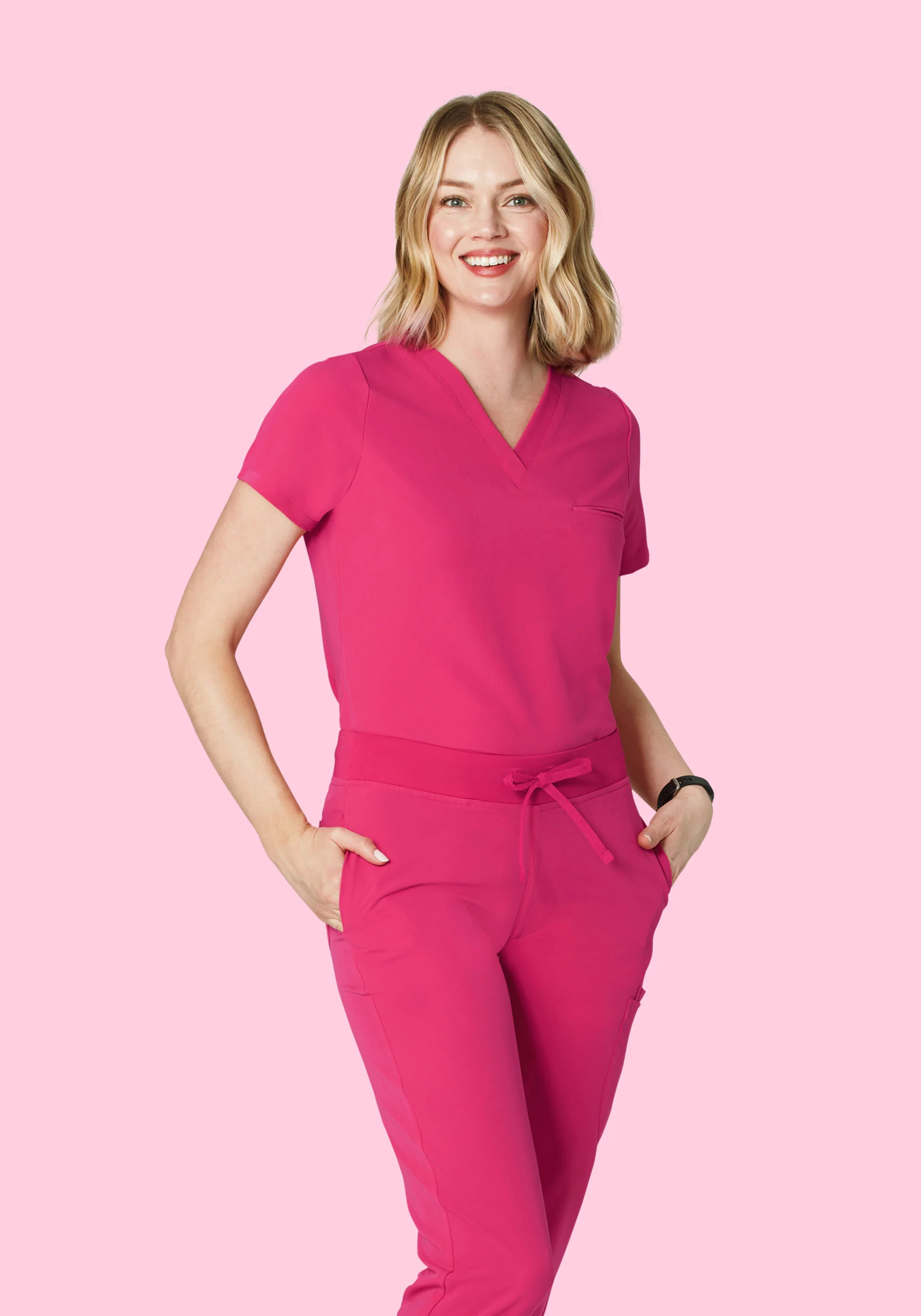 One Pocket Top Hot Pink - Image 2