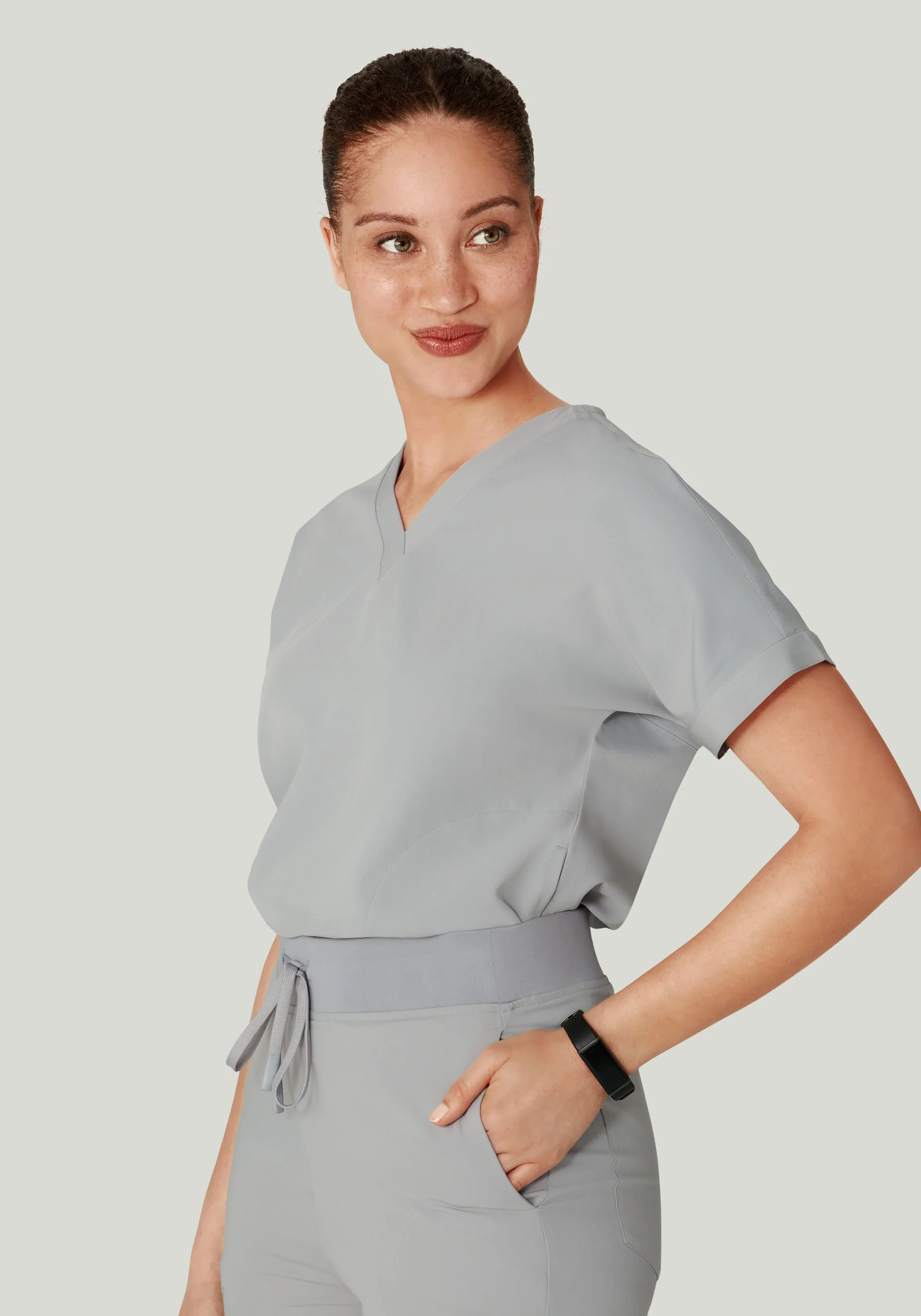 Oversized V Neck Top Cloud - Image 12