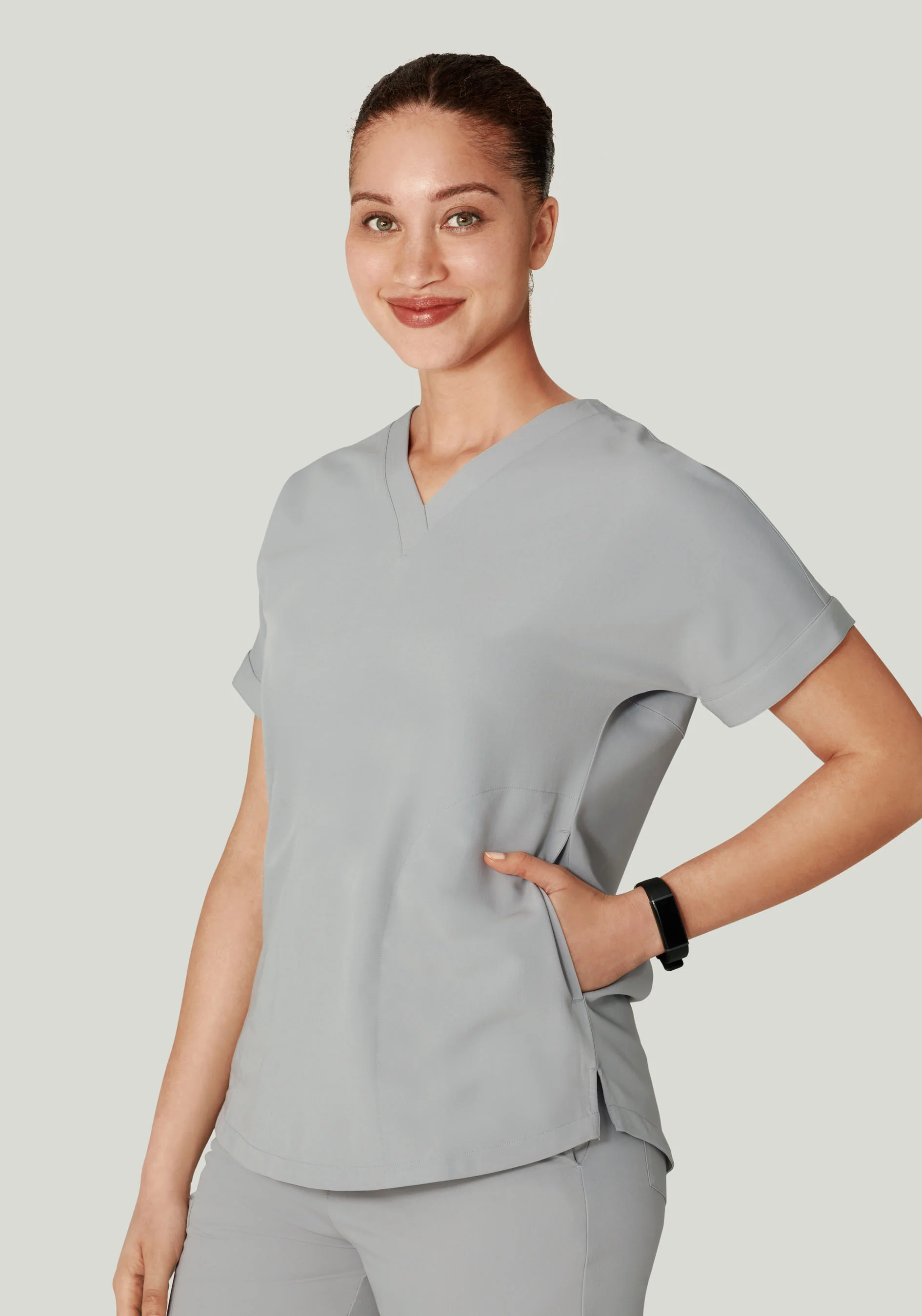 Oversized V Neck Top Cloud - Image 3