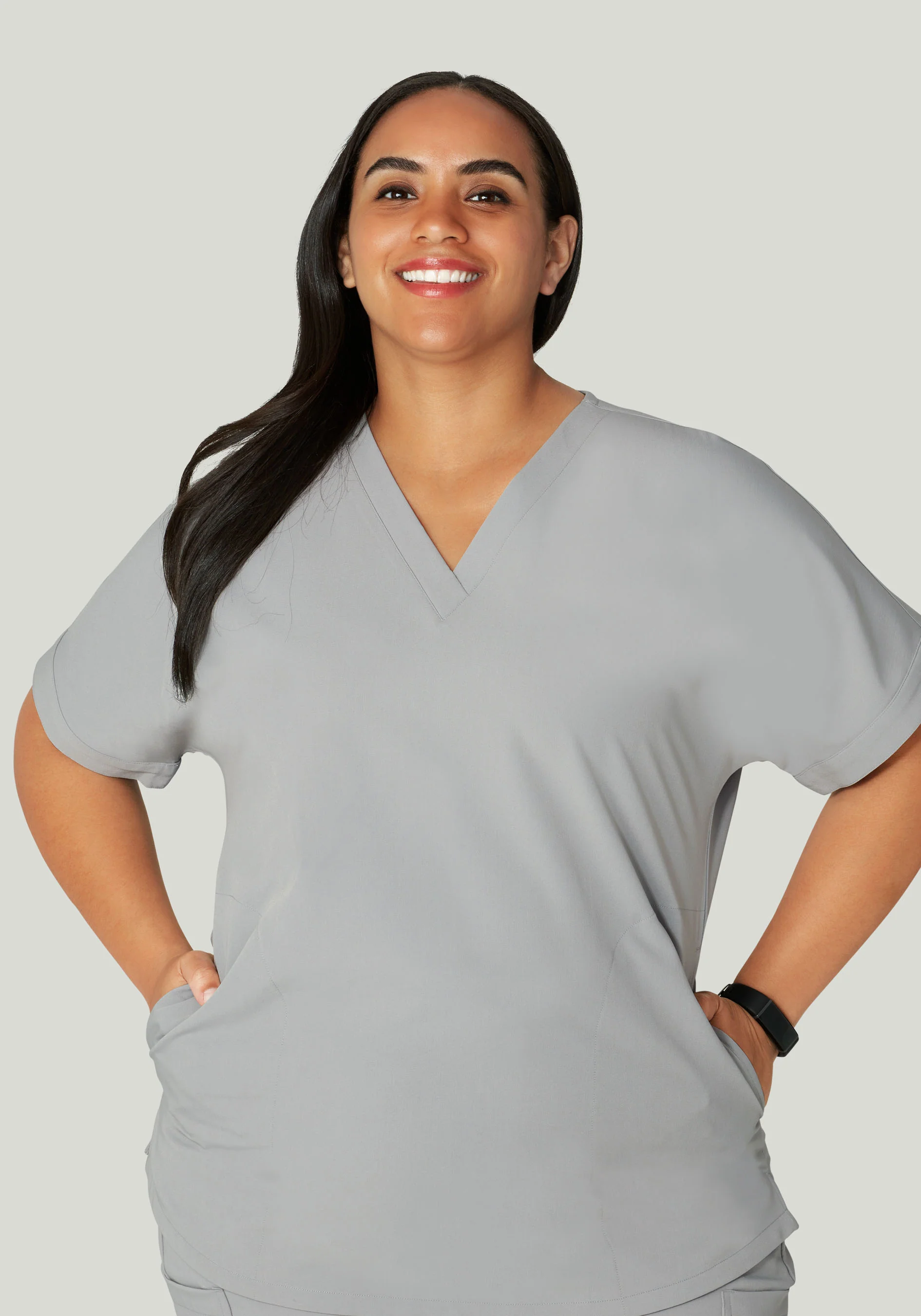 Oversized V Neck Top Cloud - Image 7