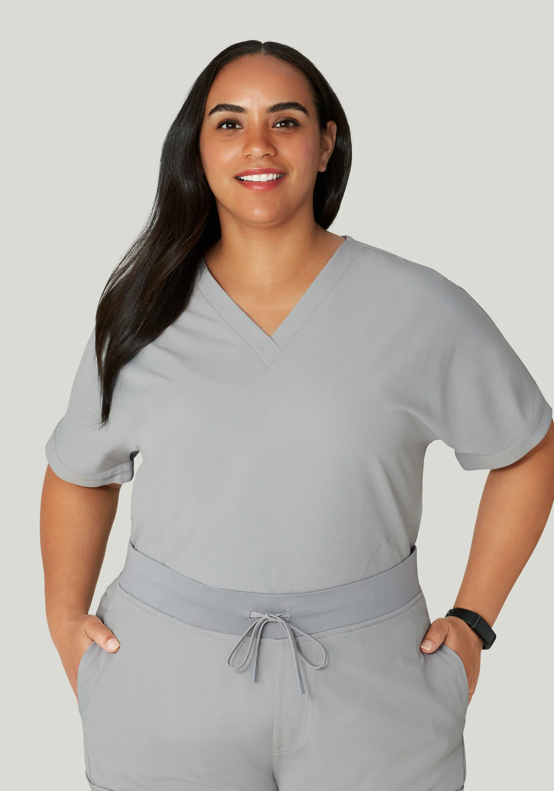 Oversized V Neck Top Cloud - Image 8