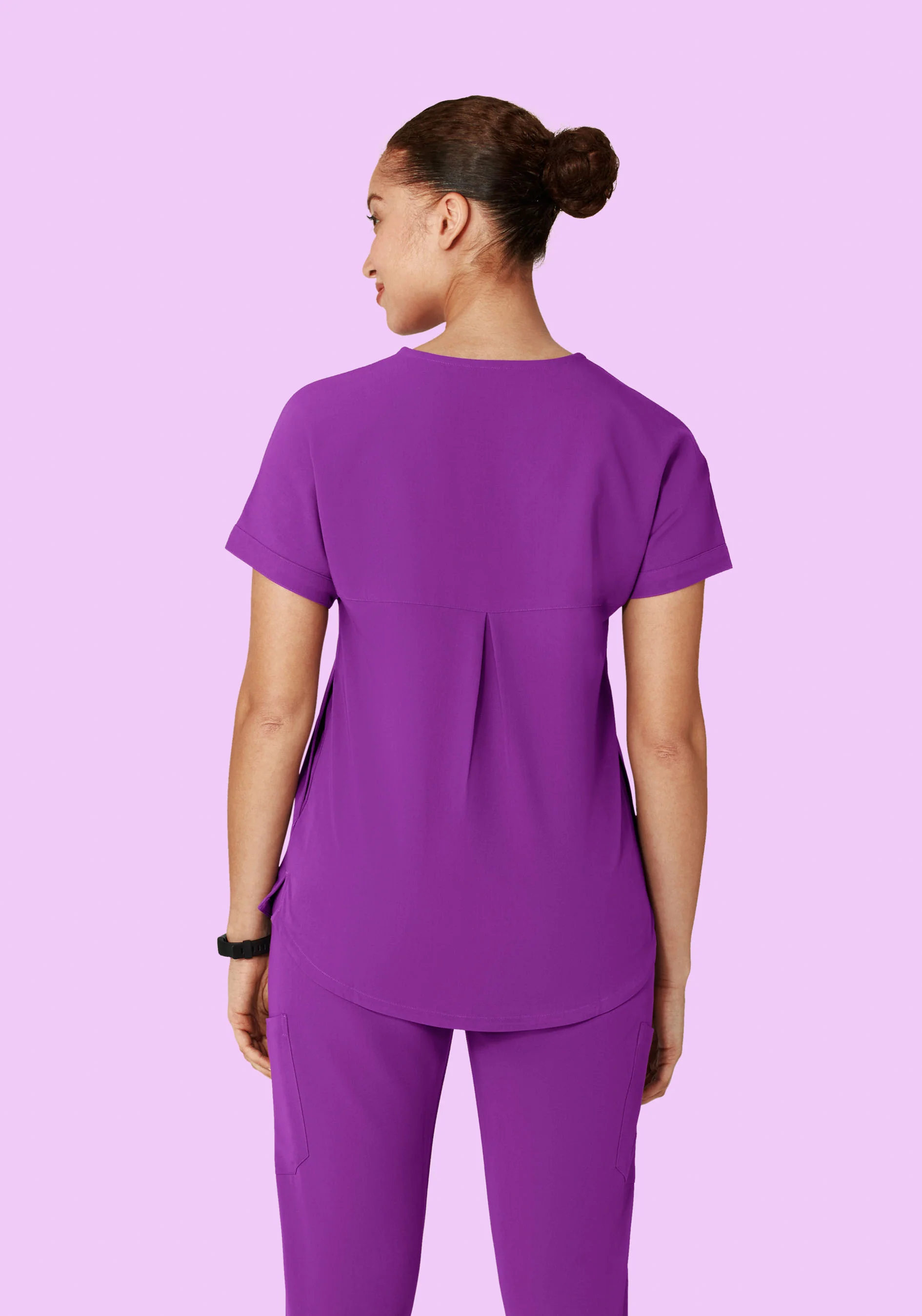 Oversized V Neck Top Cyber Grape - Image 5