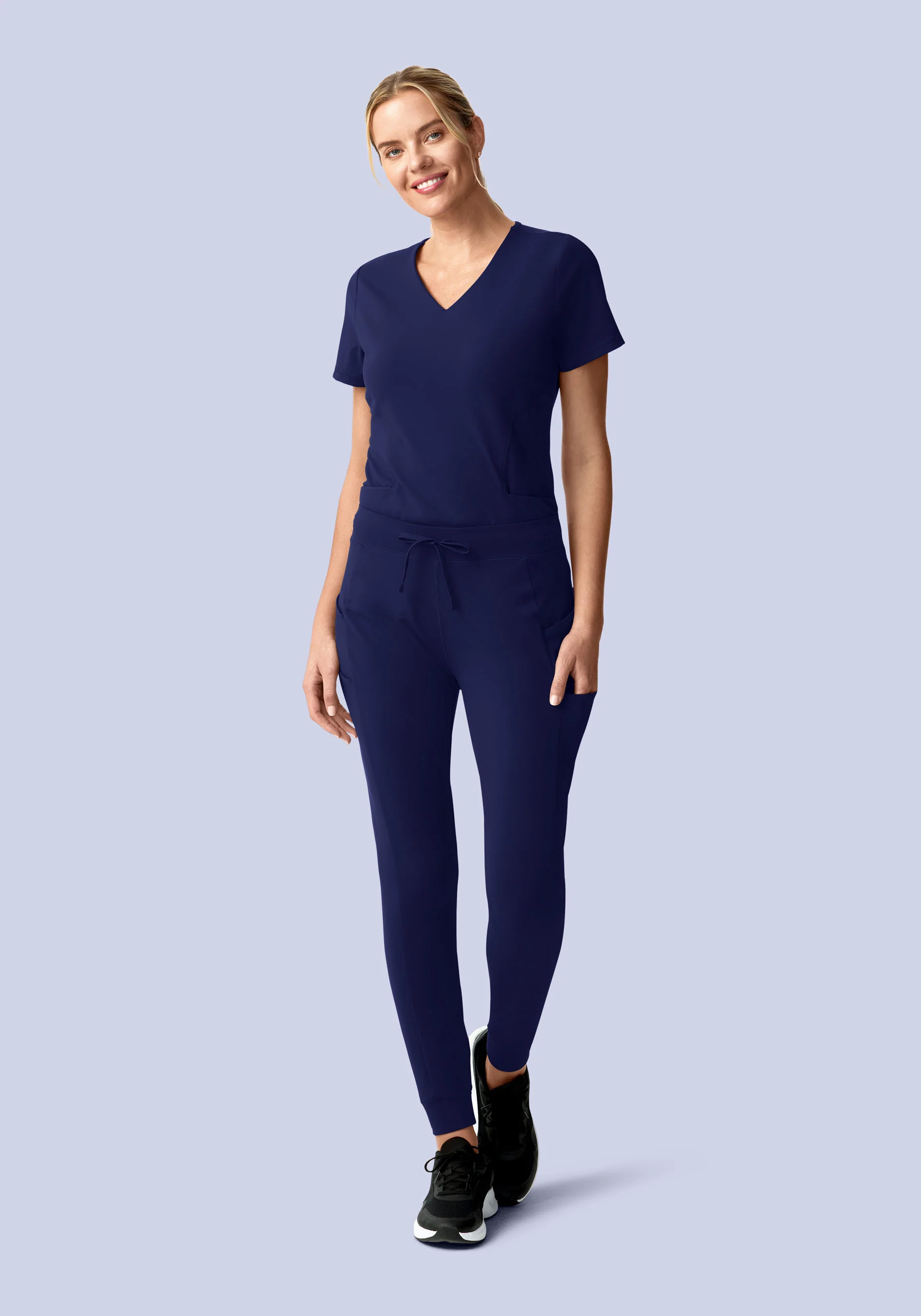 Soft Stretch Joggers Navy - Image 4