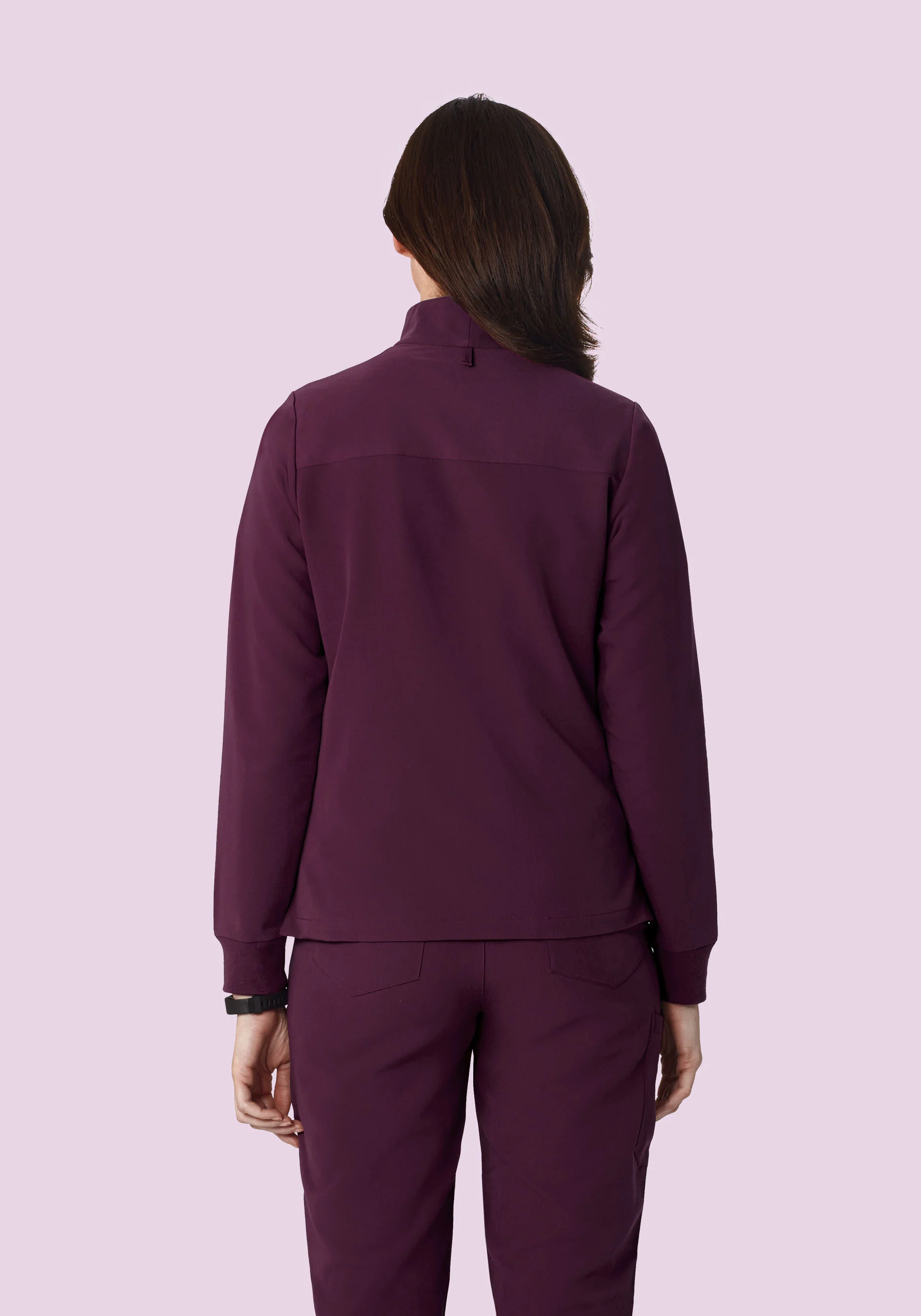 Women's Modern Scrub Jacket Açaí - Image 4