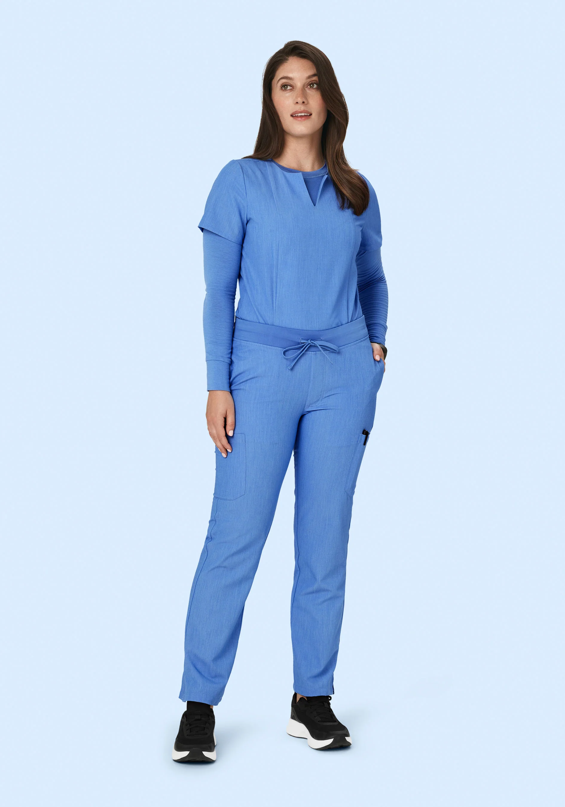 Women's Underscrubs Heather Blue - Image 3