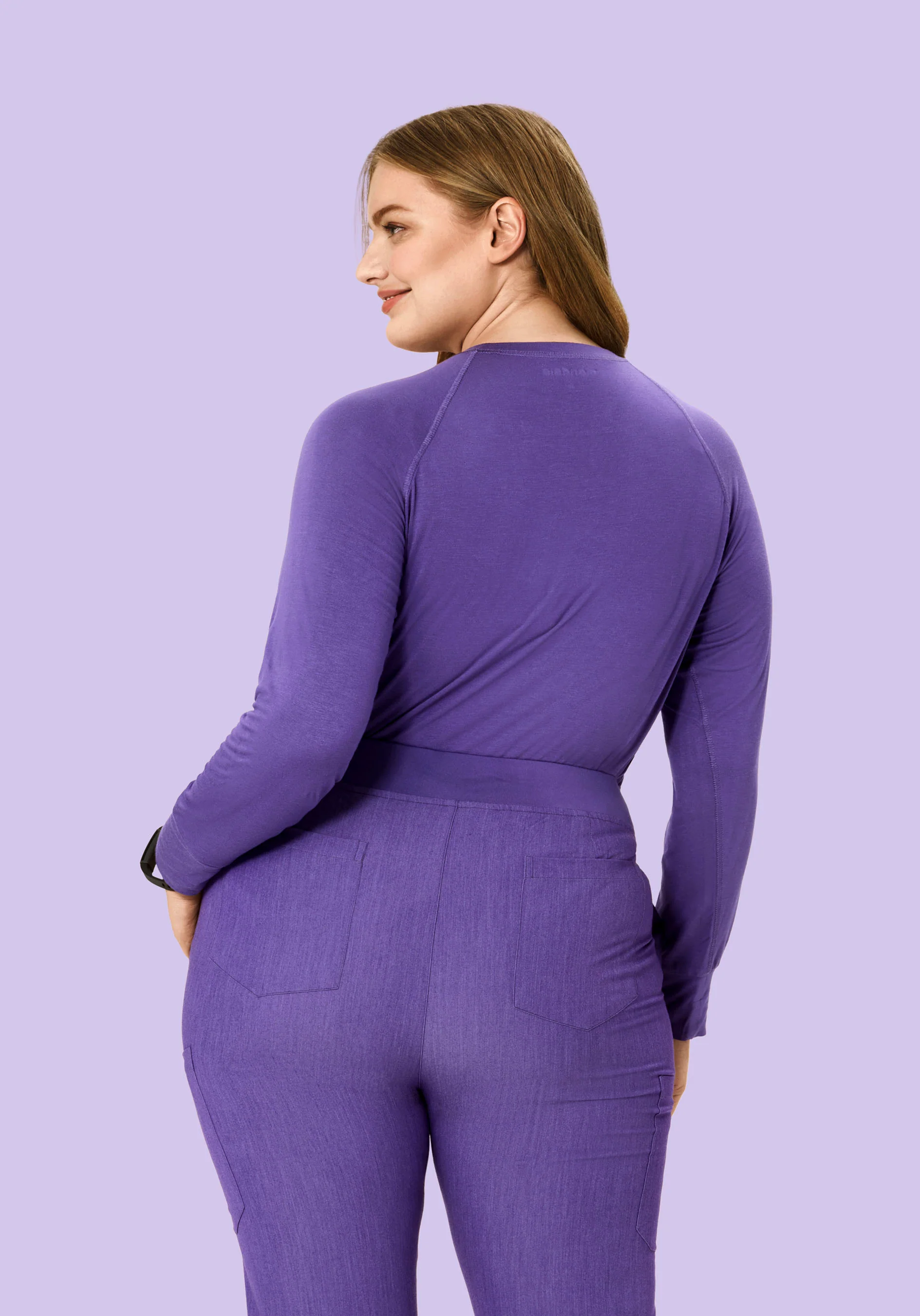 Women's Underscrubs Heather Grape - Image 5