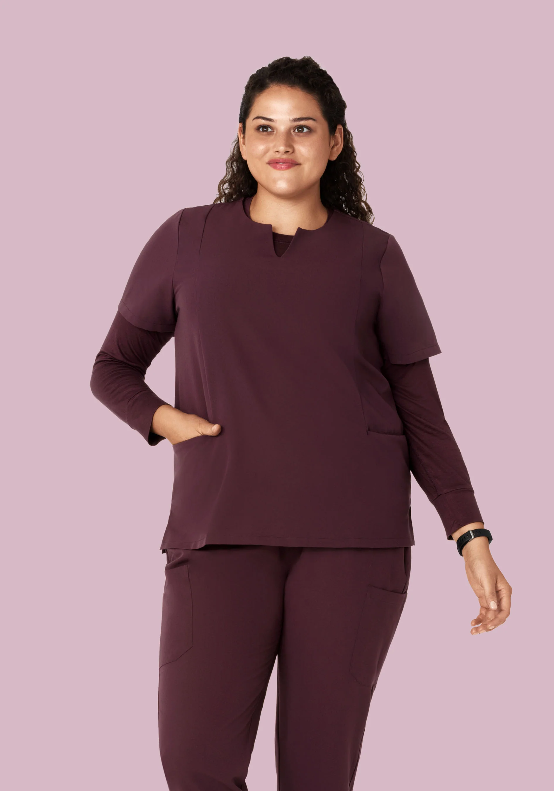 Women's Underscrubs Merlot - Image 6